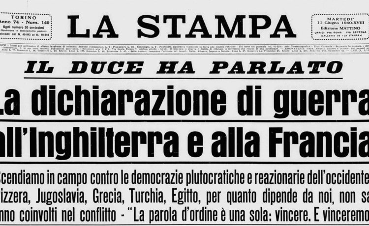 La guerra di Mussolini, la tragedia dell’Italia: a ottant’anni dal 10 giugno 1940